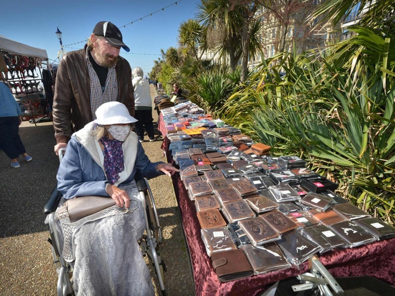 Eastbourne Continental Market on April 23 2026.