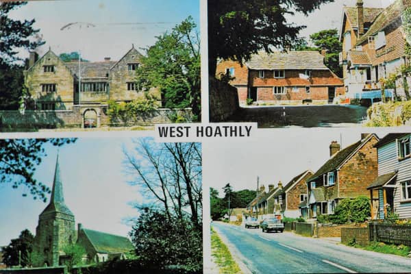 Lovely colour postcard for West Hoathly