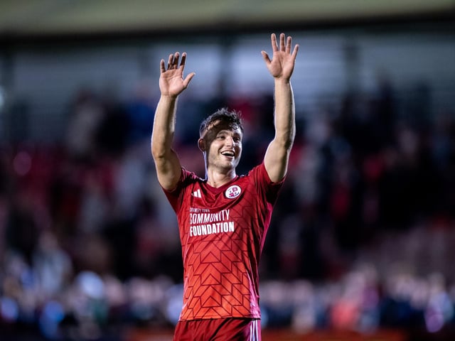 Action and crowd pictures from Crawley Town's 2-1 win over MK Dons at the Broadfield Stadium.