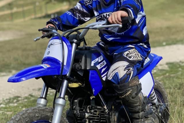 Heartless thieves snatched motocross bikes from a storage container at Golding Barn Raceway