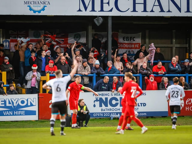 Action from Eastbourne Borough's brilliant 5-2 win away at Dover Athletic in the National League South