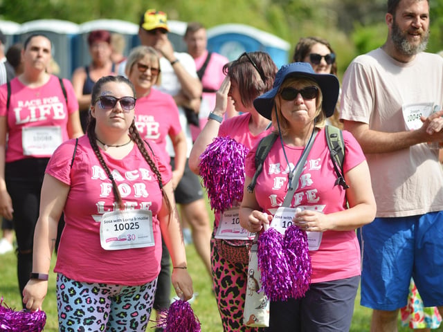 Hastings Race for Life 2023 in Alexandra Park.