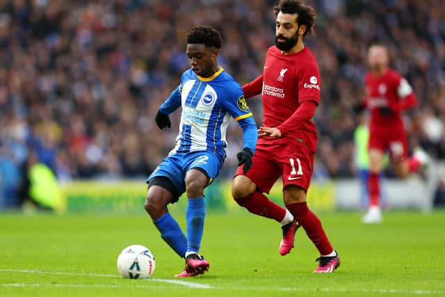 Tariq Lamptey said Brighton ‘got the result we deserved’ in the FA Cup win over Liverpool. (Photo by Bryn Lennon/Getty Images)