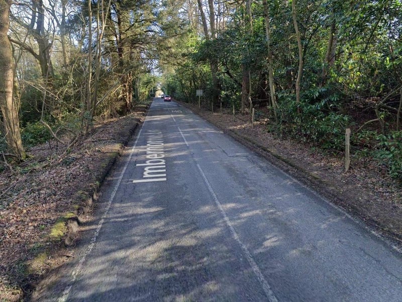 There are five or six deep potholes on Imberhorne Lane in East Grinstead.