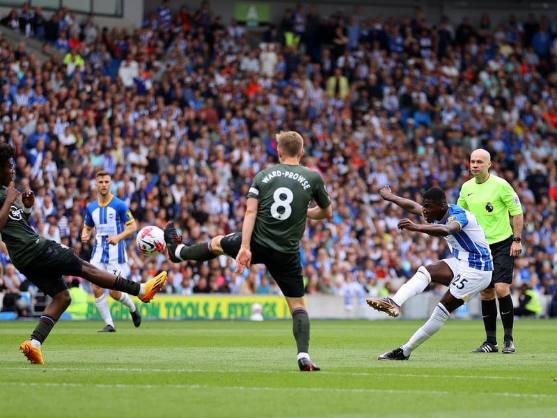 Tame shot on goal after fast counter attack which he helped to begin. Slip nearly led to Southampton goal. Recovered well and protected the defence well up until the hour mark when Albion nearly collapsed. Helped the team to get back on the front foot.