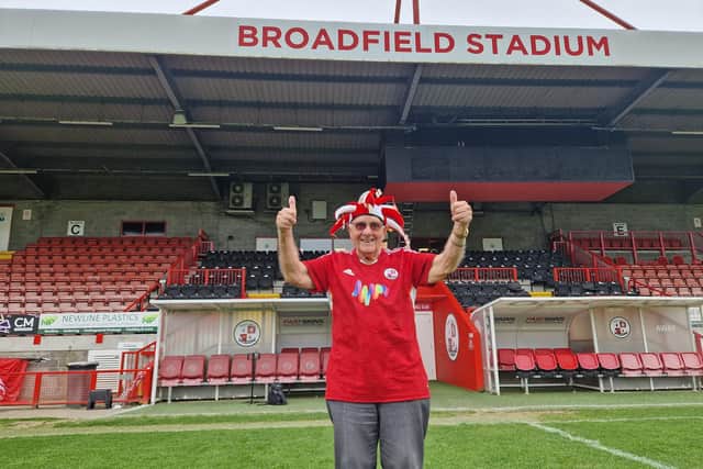 Ron Spraget at the Broadfield Stadium | Picture: Mark Dunford
