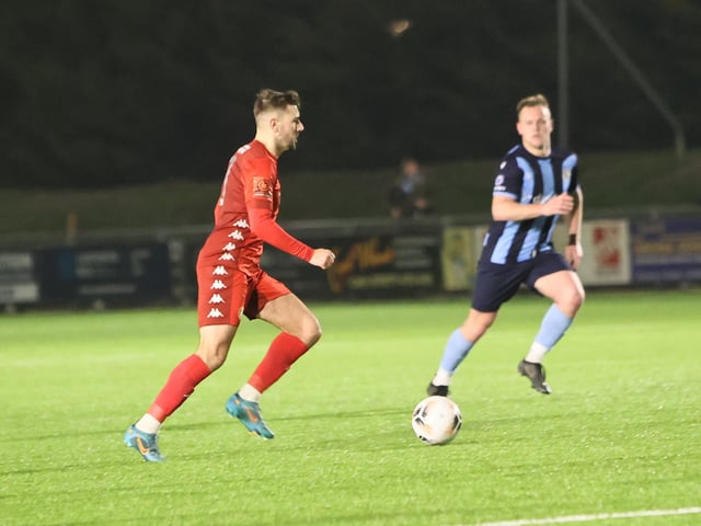 Action from Worthing FC's 6-2 Sussex Senior Cup win over Crowborough Athletic at Woodside Road