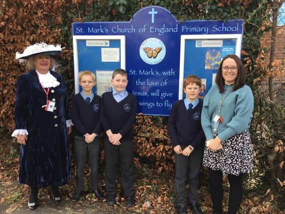 Eco Team St Marks School with the High Sheriff