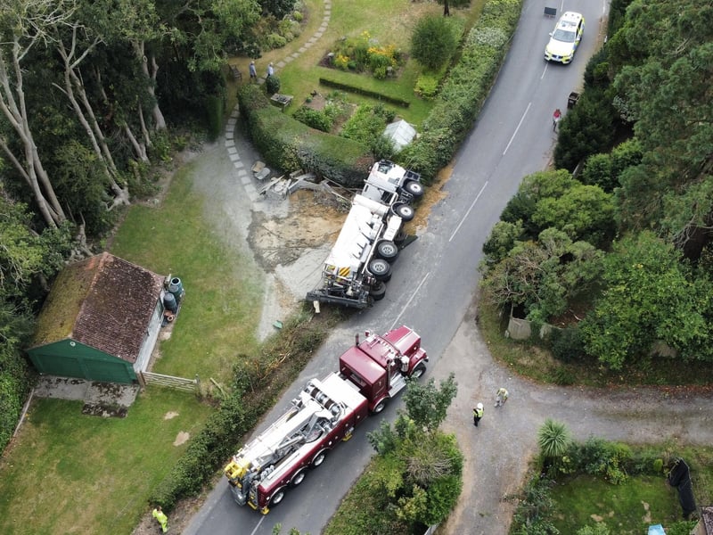The scene of the incident. Picture: Sussex News and Pictures