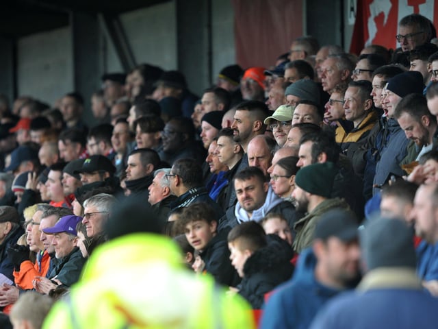 Crawley Town v Rochdale.crowd pictures. Pic S Robards SR2303253