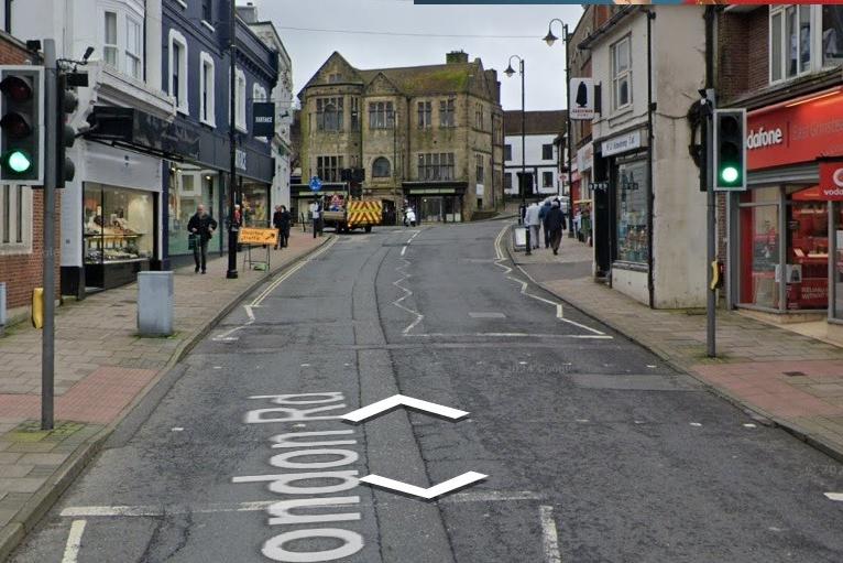 This has been rated as the joint-worst road for mobile phone related driving offences, with nine recorded so far in 2024/25.