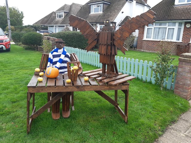 Spectacular scarecrows on display in the Ferring Scarecrow Festival 2022