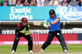 Luke Wright in T20 Blast Finals day action at Edgebaston for Sussex, for whon he has had a long and glittering career | Picture: Southern News & Pictures (SNAP) / Sussex Cricket