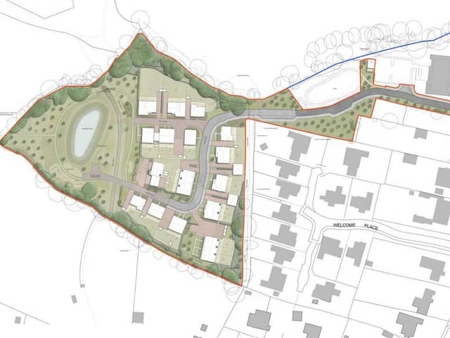 Plans to build 23 homes north of Southwater. Image: Star Build Ltd