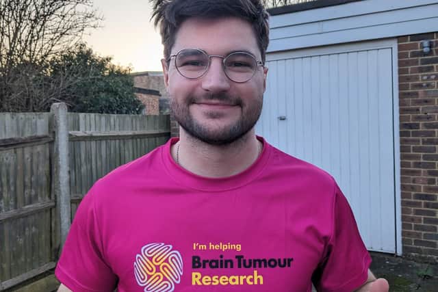 James Sicilia, 28, from Burgess Hill, is training to run the Brighton Half Marathon in memory of his grandmother