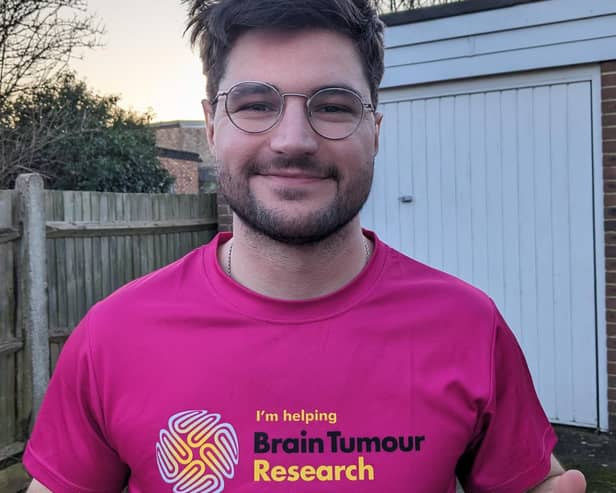 James Sicilia, 28, from Burgess Hill, is training to run the Brighton Half Marathon in memory of his grandmother