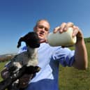 Liberal Democrat leader Ed Davey visits Kingston Farm by Lewes