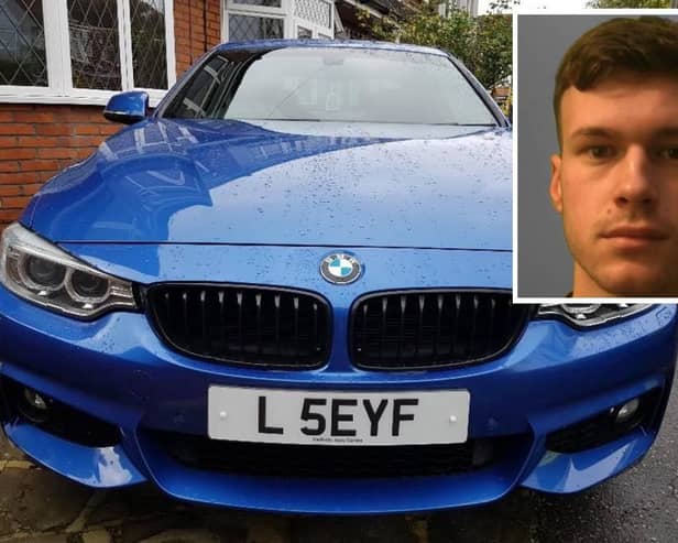 A court heard how Louis Seyfi, 25, purchased designer clothes, a BMW xDrive with a personalised number plate and high spec mountain bikes using the money he made from selling drugs in the Worthing area. Photo: Sussex Police