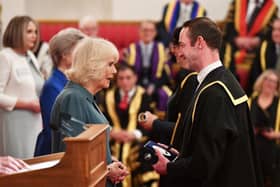 HRH The Queen presents Prize to Principal Jeremy Kerswell
