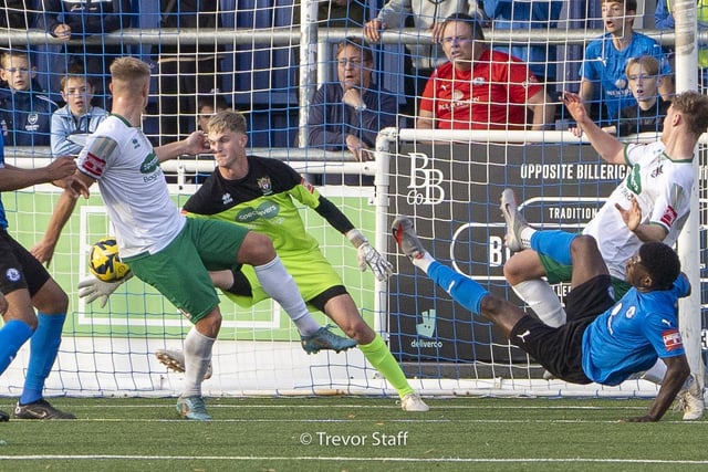 Action from Bognor Regis Town's 3-2 defeat at Billericay