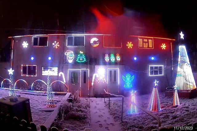 Christmas LED display in aid of Charity for Kids in Lewis Road, St Leonards.