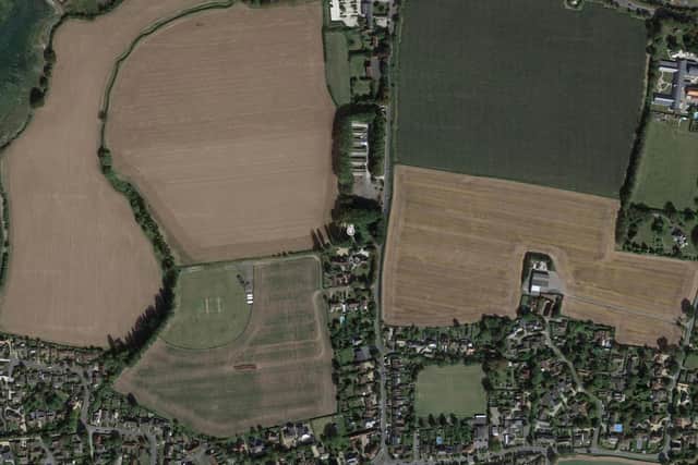 BO/22/02502/FUL: Land North Of Southfield House, Delling Lane, Bosham. Change of use of poultry buildings to form 1 no. new dwelling, including partial demolition of existing garage, landscaping and associated works. (Photo: Google Maps)