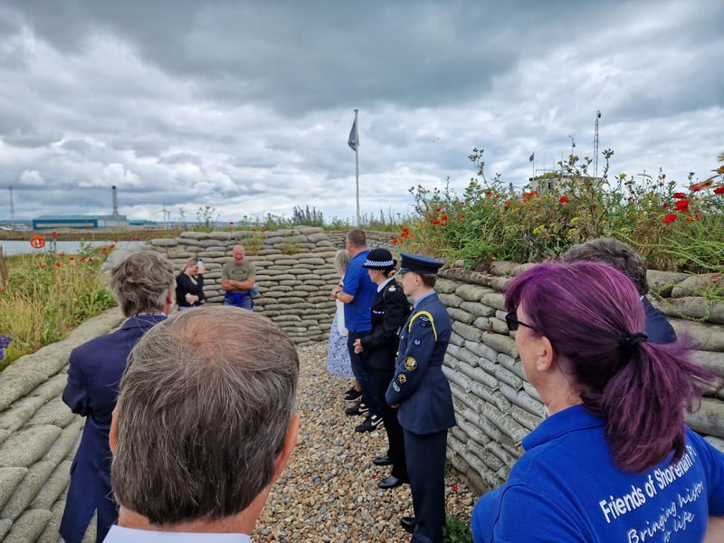 The Lord-Lieutenant of West Sussex, Lady Emma Barnard, has been given a tour of Shoreham Fort and shown the vision for the future before presenting the King's Award for Voluntary Service to the Friends of Shoreham Fort.