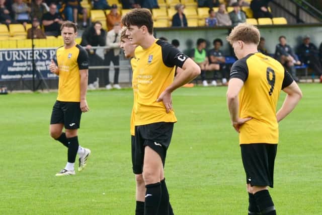 Littlehampton Town pictured against Hartley Wintney - when they suffered an 8-1 defeat | Picture by Stephen Goodger