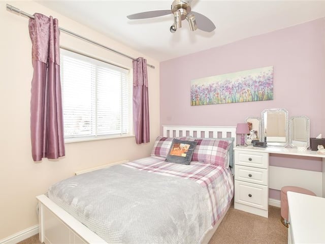 This four-bedroom property offers spacious and versatile accommodation and the agents say it is a fantastic house, close to local shops and good schools.