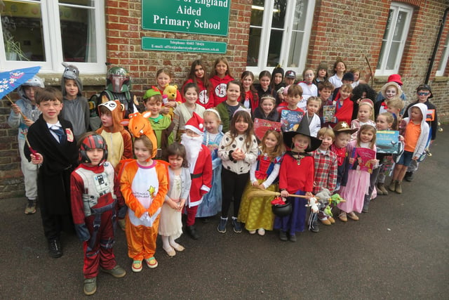 Pupils dressed up for World Book Day