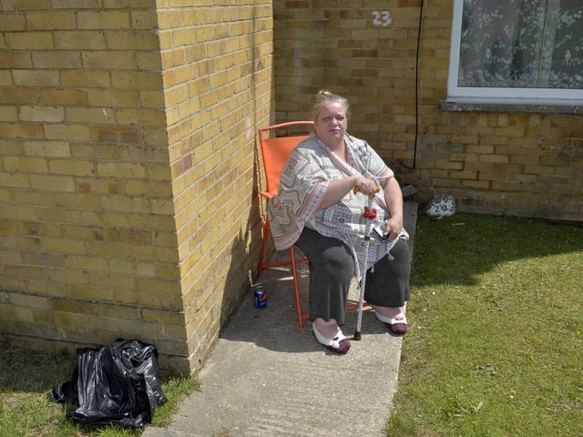 Linden Close residents flooded again due to burst water main (Pic by Jon Rigby)