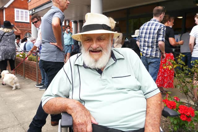 Ex-Navy veteran George Drewe at the fayre
