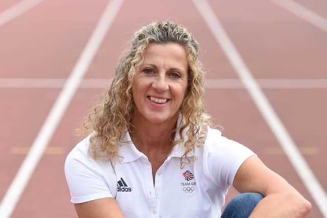 Sally Gunnell, the only woman to hold world, Olympic, European and Commonwealth gold medals simultaneously,. Photo by Harriet Lander/Getty Images