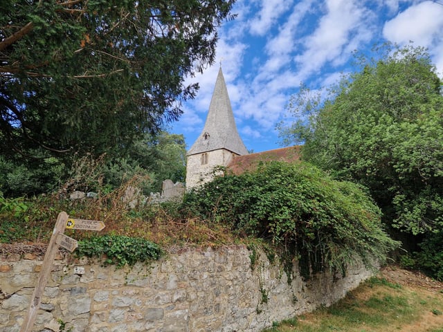 At the end of the Ancient Coffin Trail, you can take the steps down from the churchyard to Bury Wharf
