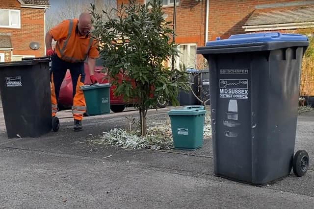 Around 3,000 households in Ashurst Wood, Burgess Hill and Lindfield helped test out a new 1-2-3 waste collection system