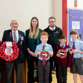 Pupils from March C of E Primary School in Westhampnett marked Remembrance Day this year by making poppies for local veteran Alan Walker.