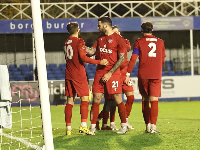 Action from Worthing's National League South win at Farnborough