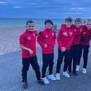 AFC Worthing Youth U12 Atoms in their new kit, sponsored by Worthing Lions