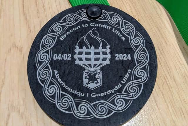 The Brecon to Cardiff Ultra medal | Submitted picture