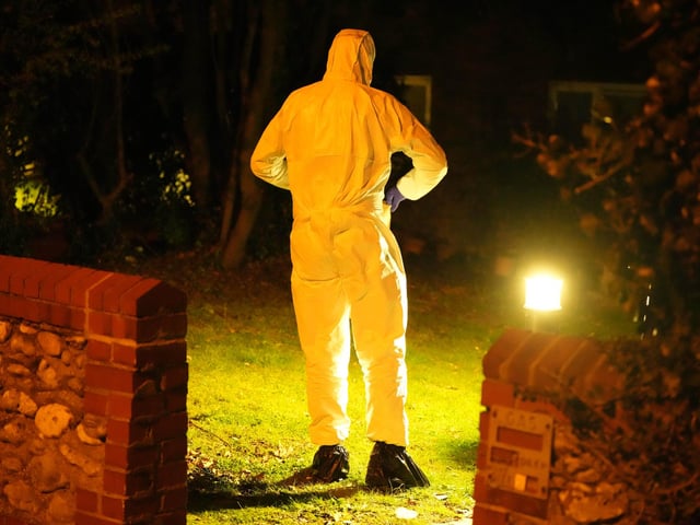 Police were seen in Mill Road, Worthing, on Sunday, April 2, at about 10pm