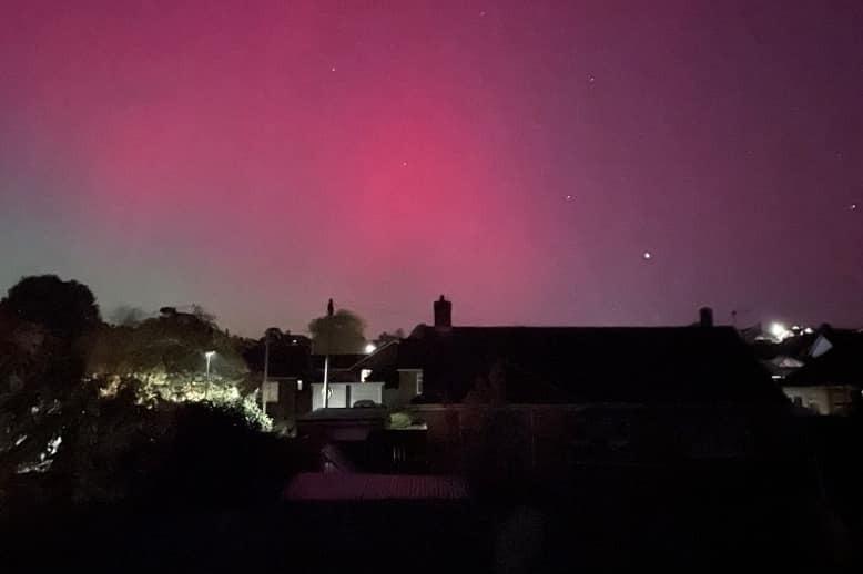 The Northern Lights captured in Hastings. Picture: Sarah King