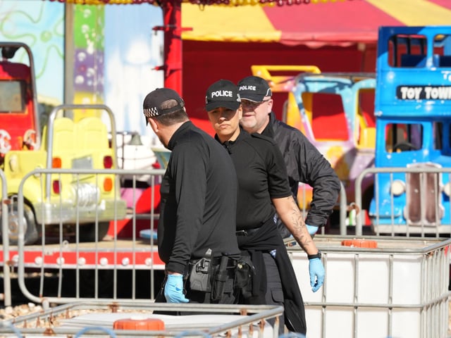 Police at the scene in Bognor Regis. Picture: Sussex News and Pictures