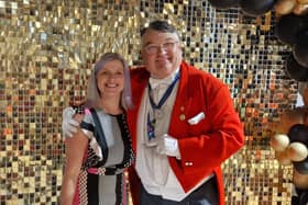 Worthing Community Awards founder Melanie Peters with Bob Smytherman, winner of the 2024 Outstanding Contribution to Worthing and a judge for 2025
