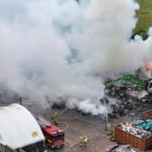 The scene of the fire. Picture: WSFRS/Eddie Mitchell