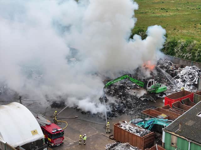 The scene of the fire. Picture: WSFRS/Eddie Mitchell