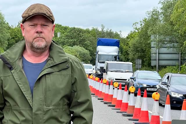 Nick Webber is calling for roadworks to be speeded up on the A264 at Horsham after traffic mayhem
