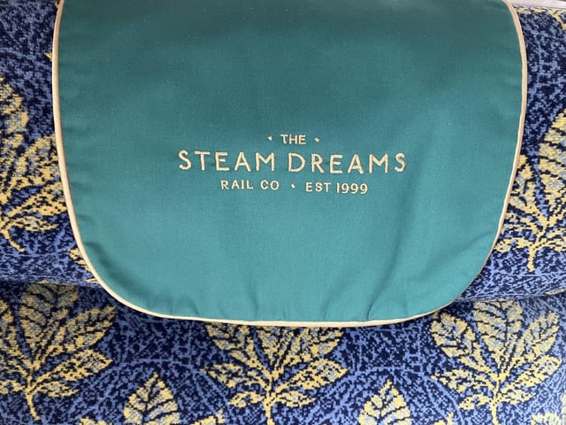The Steam Dreams Rail Co proudly displayed