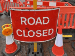 Jevington Road closed after a tree has fallen on it.