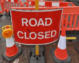 Jevington Road closed after a tree has fallen on it.