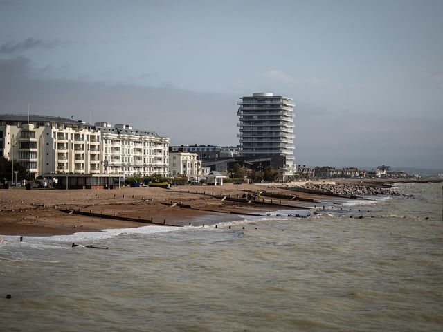 The average three-course meal price for two in Worthing was £70